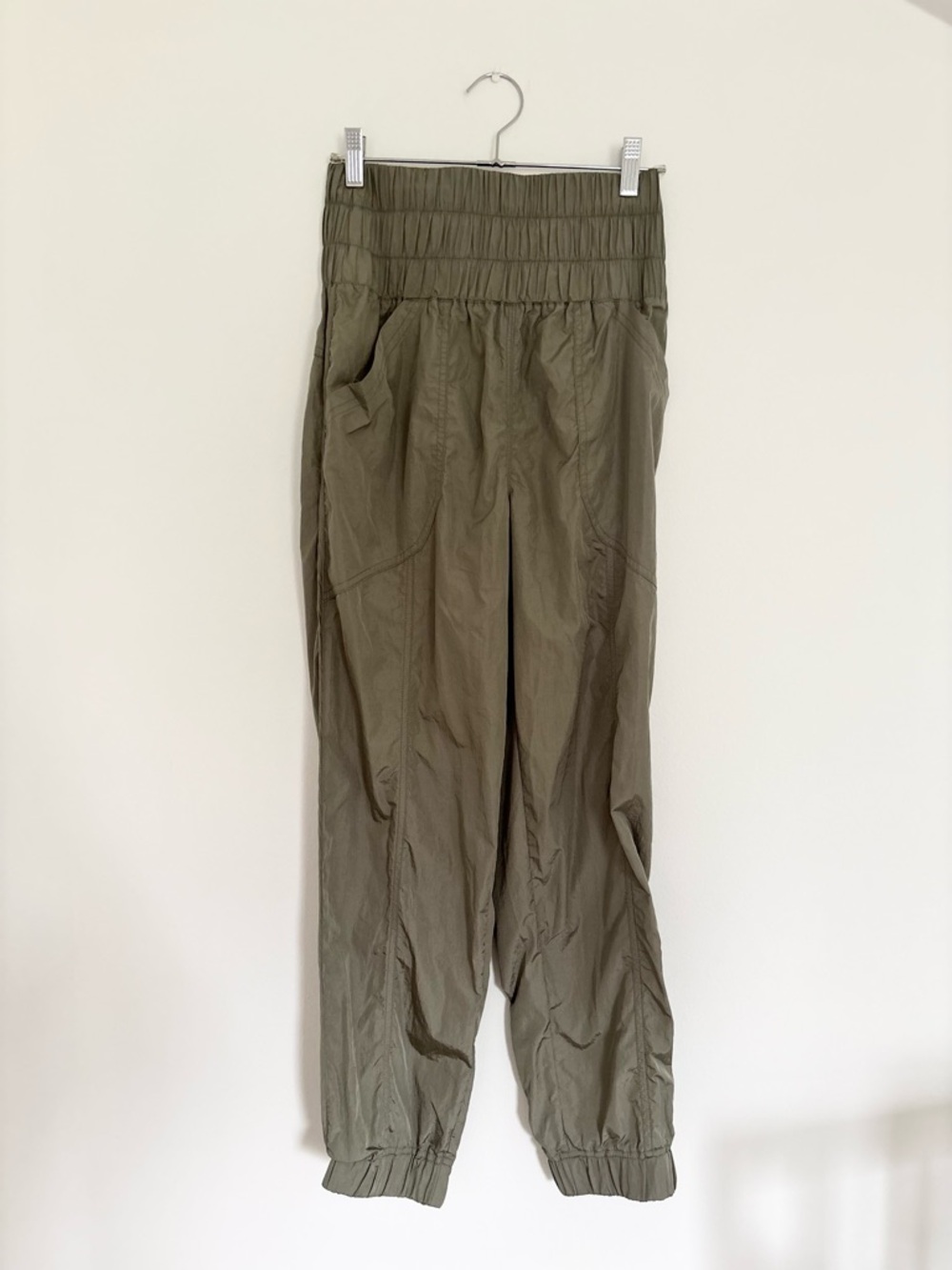 FP Movement by Free People Olive Green Track Joggers